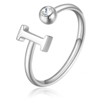 S`Agapõ Stylový ocelový prsten I s krystalem Click SCK180
