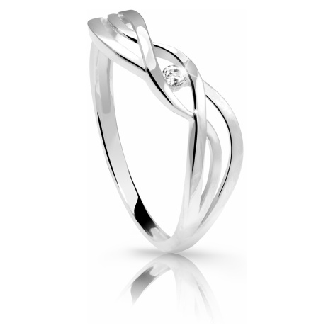 Cutie Diamonds Jemný prsten z bílého zlata s briliantem DZ6712-1843-00-X-2 50 mm Cutie Jewellery