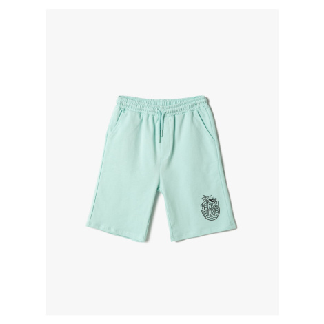 Koton Cotton Shorts with Tie Waist