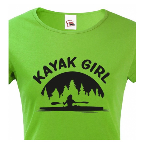 Dámské tričko Kayak Girl - ideální dámské triko na vodu BezvaTriko