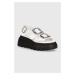 Kožené sandály Steve Madden Transporter dámské, bílá barva, na platformě, SM11003060