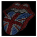 Tričko metal dámské Rolling Stones - Classic UK Rhinestone - ROCK OFF - RSTEE30LB