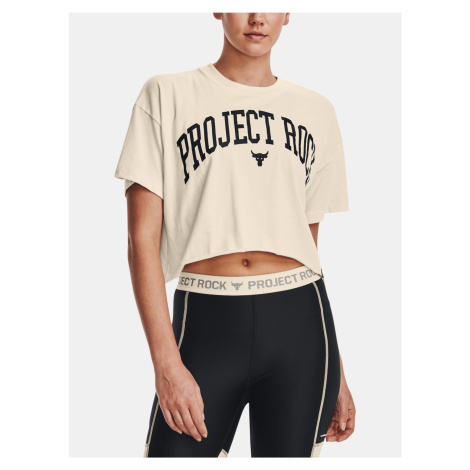 UA Project Rock SS Crop Triko Under Armour