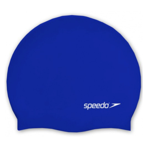 Dětská plavecká čepička speedo plain flat silicone junior modrá