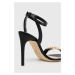 Kožené sandály Elisabetta Franchi černá barva, SA17L31E2