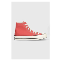 Kecky Converse Chuck 70 HI červená barva, A05114C, A05114C-BRICK