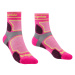Dámské ponožky Bridgedale Trail Run UL T2 CS 3/4 Crew pink
