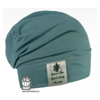 Bavlněná čepice Dráče - Pastels 24, šedozelená Barva: Zelená