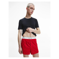 Sada pánského trička a trenýrek v černé a červené barvě Calvin Klein Underwear