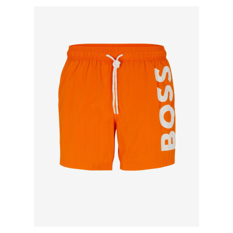 Oranžové pánské plavky HUGO BOSS
