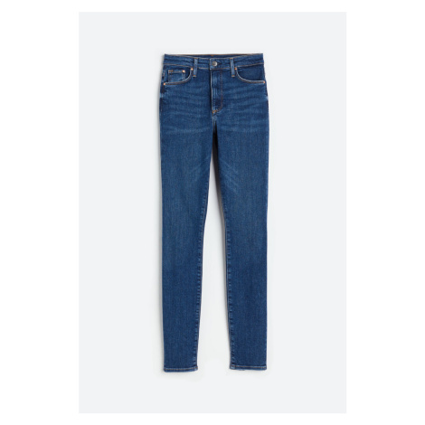 H & M - Shaping Skinny High Jeans - modrá H&M