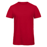 B&C Pánské tričko s krátkým rukávem TM046 Chic Red