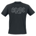 AC/DC 50 Years Logo History Tričko černá