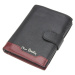Pánská kožená peněženka Pierre Cardin Peter - černo-červená