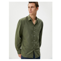 Koton Classic Shirt Slim Fit Long Sleeve Buttoned