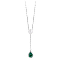 Preciosa Něžný stříbrný náhrdelník s pravou perlou Pure Pearl 5336 66