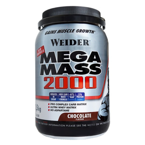 Weider Mega Mass 2000 1,5 kg, sacharidovo-proteinový prášek s vitamíny a minerály Varianta: