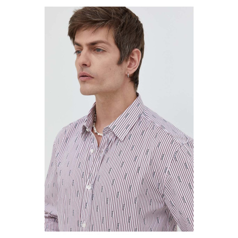 Košile HUGO růžová barva, regular, s klasickým límcem, 50508305 Hugo Boss