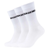 Skechers 3pk Tennis Cushioned Long Socks Bílá