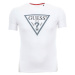 Pánské bílé tričko Guess s textilní aplikací