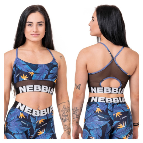 NEBBIA - Earth Powered sportovní podprsenka 565 (ocean blue) - NEBBIA