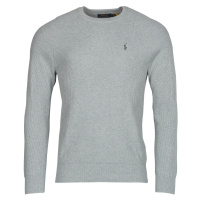 Polo Ralph Lauren PULL COL ROND EN COTON TEXTURE Šedá