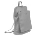 Dámský kožený batoh MiaMore 01-015 tmavě šedý