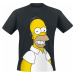 Die Simpsons Homer - Big Head Tričko černá