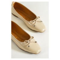 Capone Outfitters Hana Trend Wrinkled Pattern Women Flats