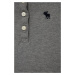 Dětské polo tričko Abercrombie & Fitch šedá barva