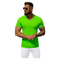 Ozonee Pánské tričko s krátkým rukávem Kalinka zelená Zelená