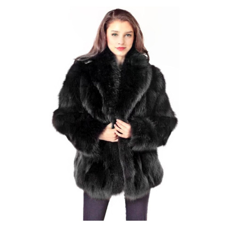 Zimní plyšová bunda dámský luxusní kožich A.Zado.Rin