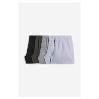 H & M - Balení: 5 boxerek z tkané bavlny - šedá