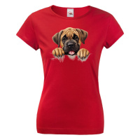 Dámské tričko s potiskem Mastiff - vtipné tričko