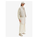 Krémová dámská dlouhá mikinová vesta z umělého kožíšku Tom Tailor