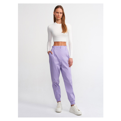 Dilvin 71107 Cupped Jogging Trousers-Lilac