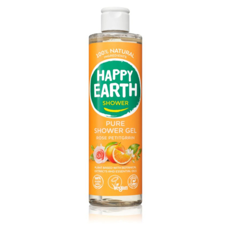 Happy Earth 100% Natural Shower Gel Rose Petitgrain sprchový gel 300 ml