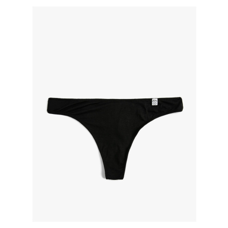 Koton Thong Panties with Viscose Label Detail