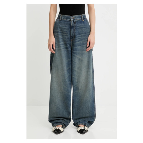 Džíny Carhartt WIP W' Brandon Single Knee Pant dámské, high waist, I034225.014Q