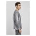 Tričko Urban Classics Regular Stripe LS - white/black