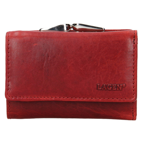 Lagen Dámská kožená peněženka HT-233/T červená