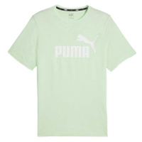 Puma ESSENTIALS LOGO Pánské triko, světle zelená, velikost