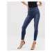 Spanx shape and lift distressed skinny jeans-Blue