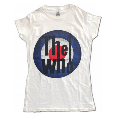 The Who tričko, Vintage Target Girly White, dámské RockOff
