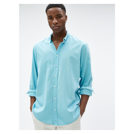 Košile Koton Basic Klasický límec Zapínání na knoflíky Bavlna