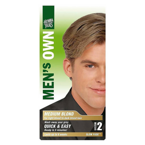 HENNA PLUS Přírodní barva na vlasy pro muže Střední blond 80 ml HennaPlus