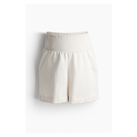 H & M - MAMA Saténové šortky Before & After - béžová H&M