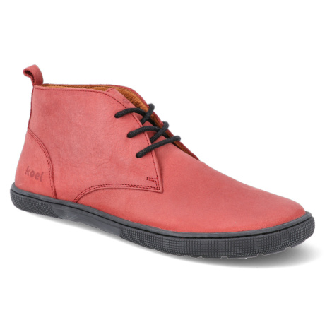 Barefoot kotníková obuv Koel4kids - Fea Adult Blossom červená