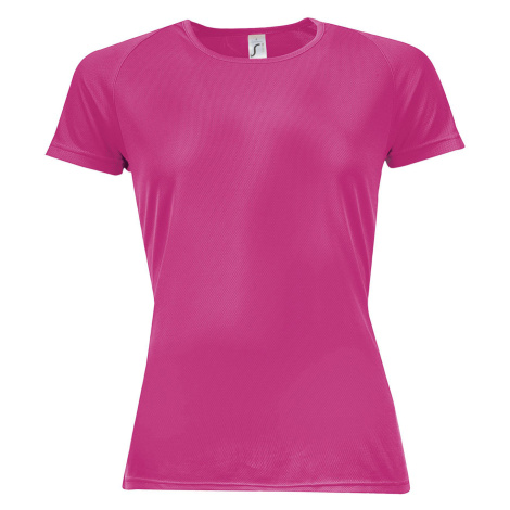 SOĽS Sporty Women Dámské funkční triko SL01159 Neon pink 2 SOL'S