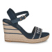 Tommy Hilfiger SEASONAL WEBBING WEDGE Tmavě modrá